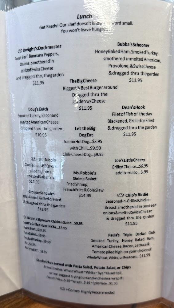 Nicole's On The River Menu image 2